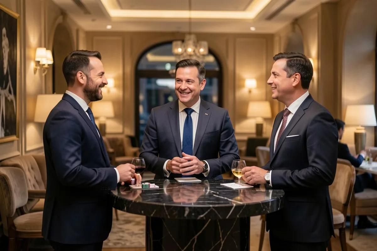 Üzleti networking találkozó
