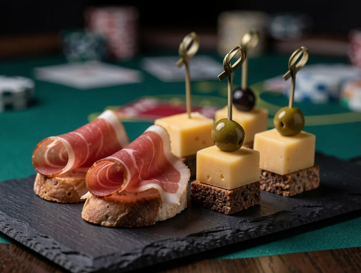 Gourmet tapas válogatás a business póker klubban